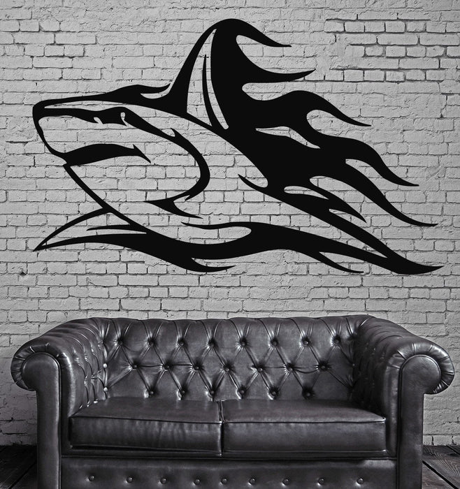 Shark Ocean Marine Mural Urban Art Wall Art Decor Vinyl Sticker Unique Gift z368