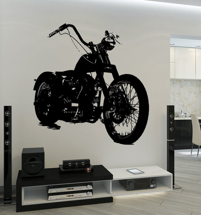 Wall Vinyl Decal Bike Biker Motorcycle Garage Speed Race Decor Unique Gift z3738