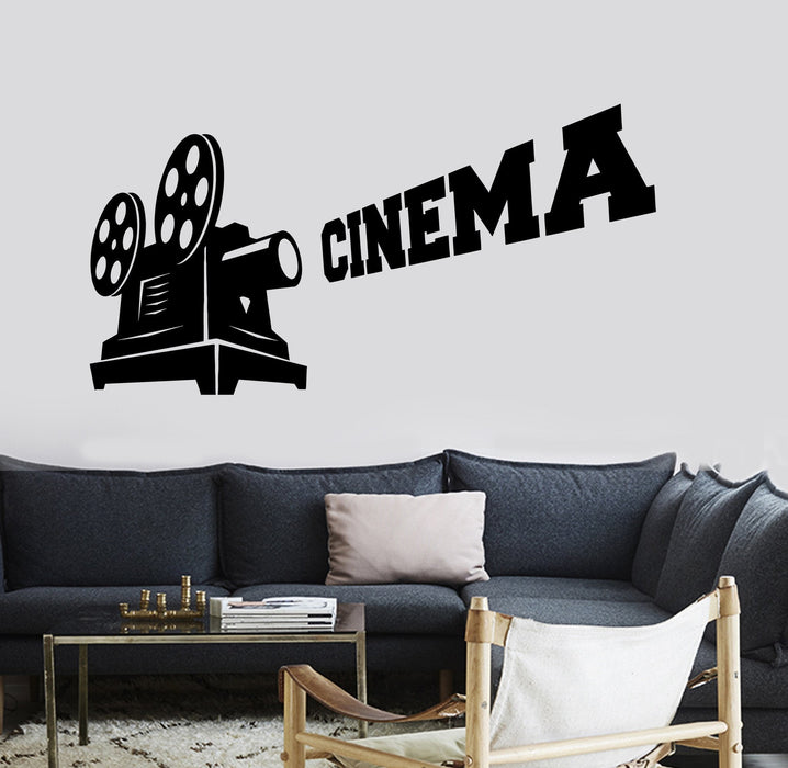 Wall Vinyl Decal Cinema Movie Camera Hollywood Decor Unique Gift z3759