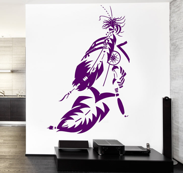 Wall Vinyl Decal Feather Dream Catcher Dreamcatcher Romanic Decor Unique Gift z3775