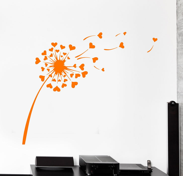 Wall Vinyl Decal Dandelion Flower Floral Cool Modern Decor Unique Gift z3899