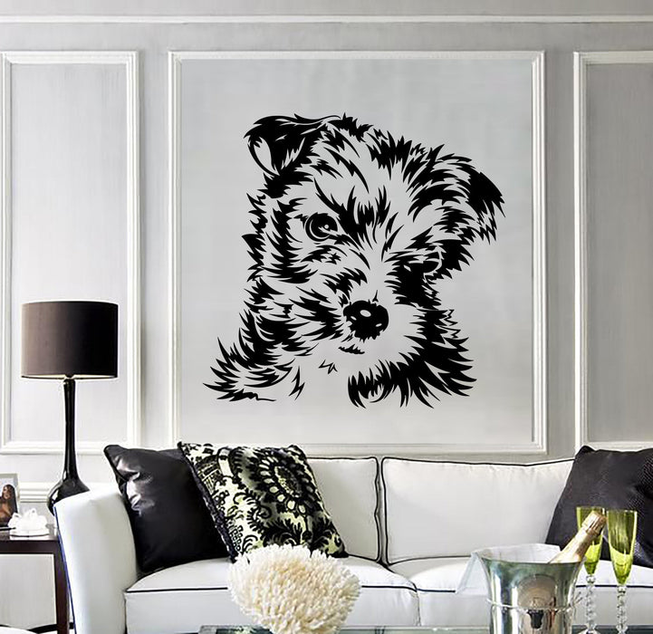 Wall Vinyl Decal Cute Dog Pet Animals Decor For Living Room Unique Gift z3905