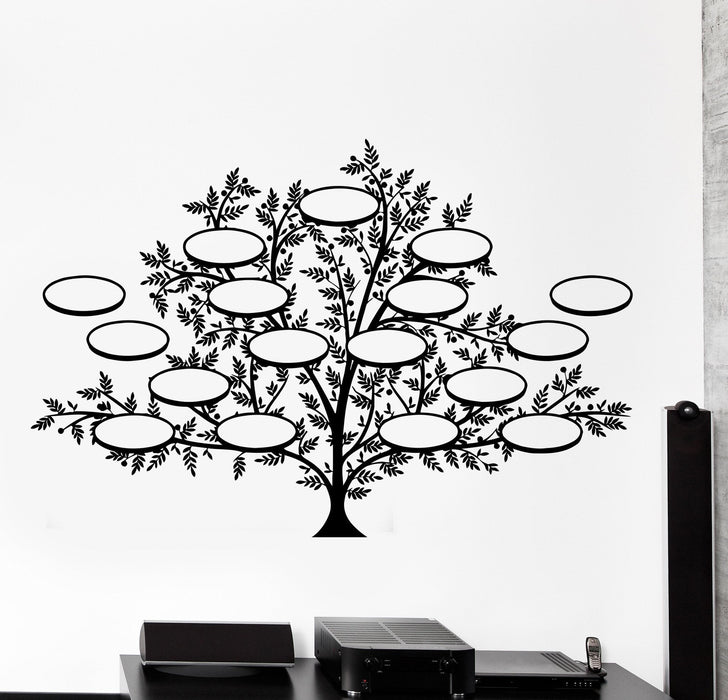 Wall Vinyl Family Tree Custom Pictures Guaranteed Quality Decor Unique Gift z3907