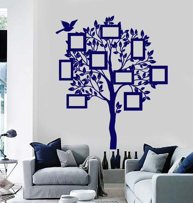 Wall Vinyl Decal Family Tree For Bedroom Living Room Mural Unique Gift z3908