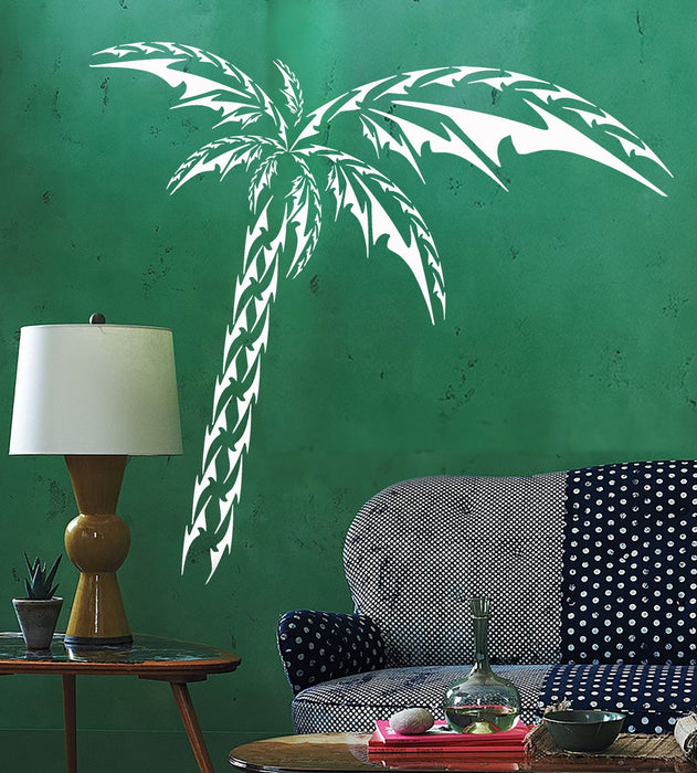 Wall Vinyl Decal Palm Tree Branch Africa Vacation Decor Unique Gift z3915