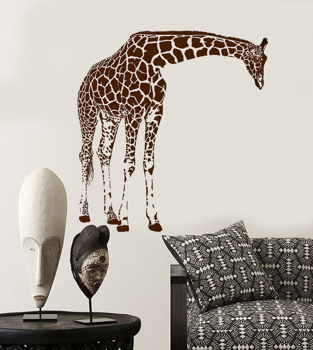Wall Vinyl Decal Giraffe Africa Jungle Cool Animal Decor Unique Gift z3921
