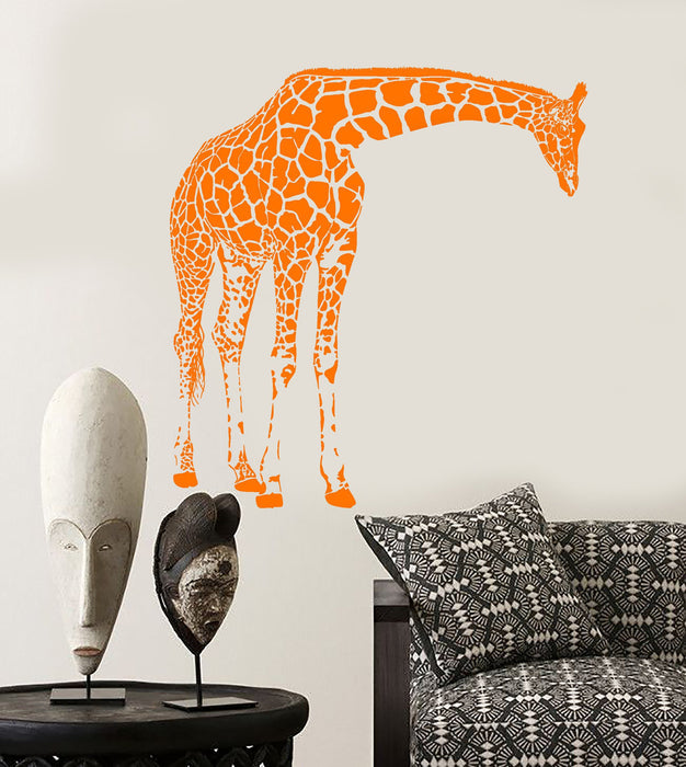 Wall Vinyl Decal Giraffe Africa Jungle Cool Animal Decor Unique Gift z3921
