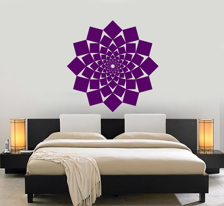 Wall Vinyl Mandala Om Cool Decor For Bedroom Unique Gift z3928