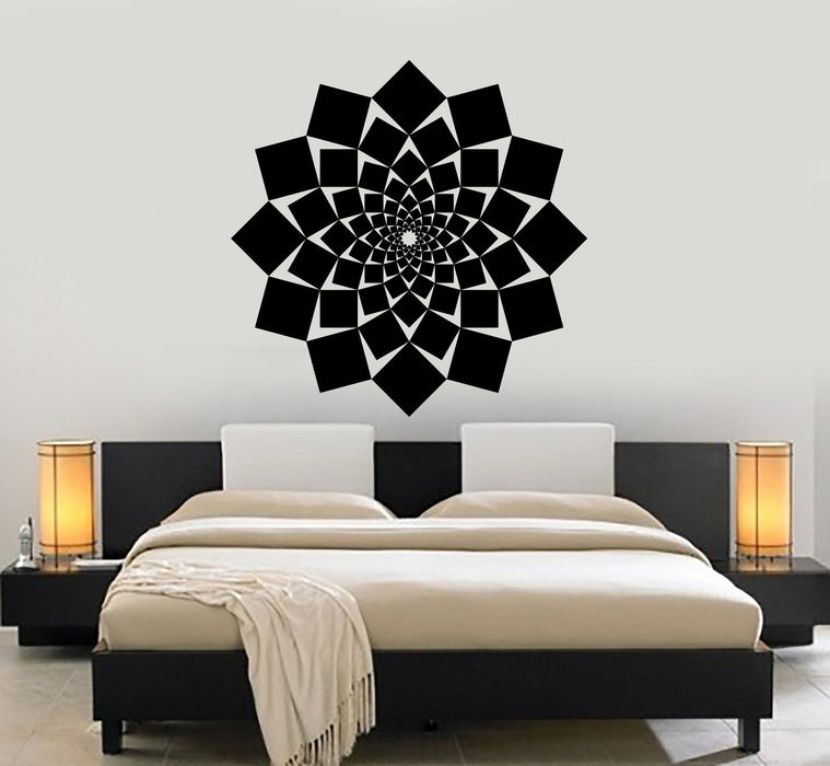 Wall Vinyl Mandala Om Cool Decor For Bedroom Unique Gift z3928