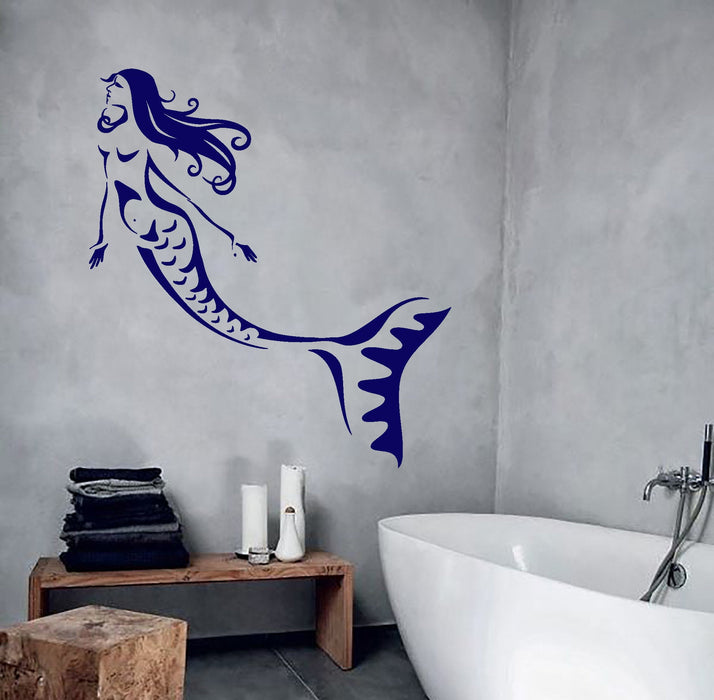 Wall Sticker Vinyl Mermaid Sea Marine Ocean Decal Unique Gift z3936