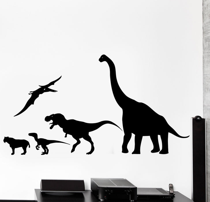 Autocollant mural dinosaure animal période jurassique Dino enfants décor cadeau unique z3993