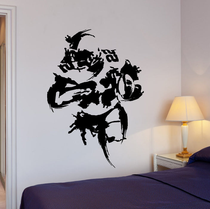Wall Decal Football Player Super Bowl Wide Receiver Interior Decor Unique Gift z4002