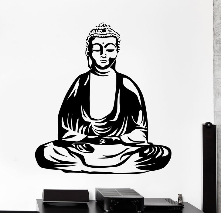 Autocollant mural en vinyle Bouddha Bouddhisme Yoga Zen Méditation Décoration intérieure Cadeau unique z4031