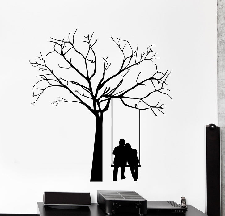 Wall Vinyl Decal Tree Romantic Couple Love Nature Home Interior Decor Unique Gift z4033