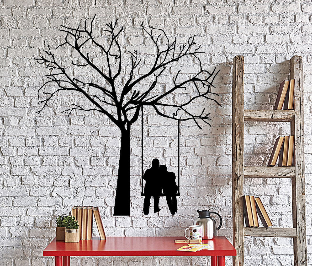Wandtattoo Wolf – 35x57 Cm, Schwarz, Vinyl, Selbstklebend, Für Wohnzimmer, Schlafzimmer, Als Deko