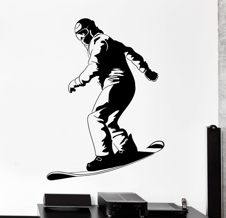 Wall Decal Snowboarding Winter Extreme Sport Home Interior Decor Unique Gift z4036