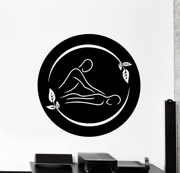 Wall Vinyl Decal Massage Spa Beauty Salon Meditation Decor Unique Gift z4093