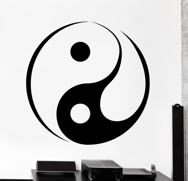 Wall Vinyl Decal Yin Yang Om Meditation Zen Yoga Home Interior Decor Unique Gift z4099