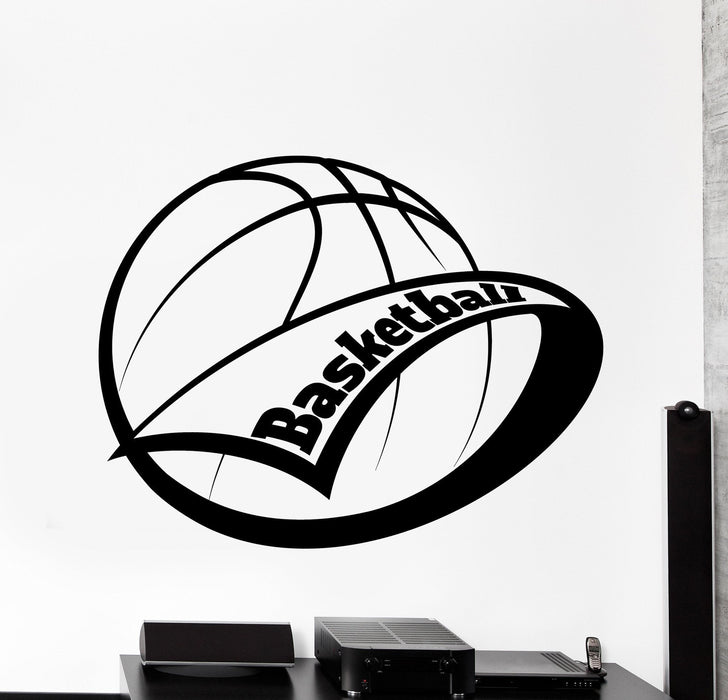 Wall Vinyl Decal Sport Basketball Ball Entertainment Home Interior Decor Unique Gift z4133