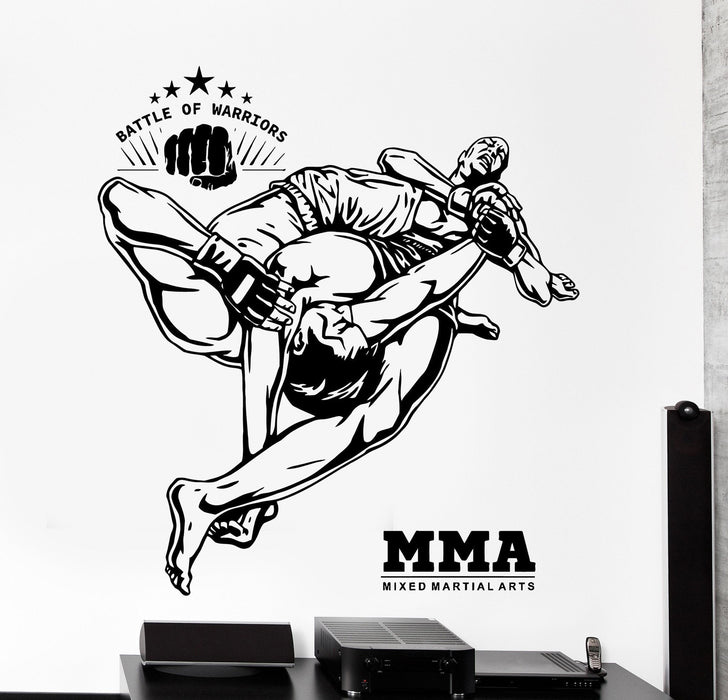 Wall Vinyl Decal MMA Arm Bar Judo Jiu Jitsu Martial Arts Home Interior Decor Unique Gift z4231