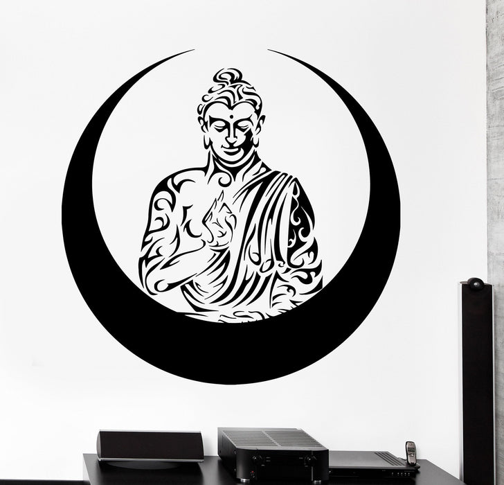 Wall Vinyl Decal Meditation Enso Enco Buddha Ornament Home Interior Decor Unique Gift z4246