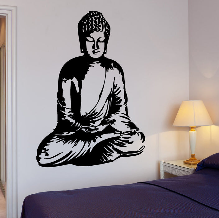 Wall Vinyl Decal Buddha Meditation Yoga Meditation Home Interior Decor Unique Gift z4266