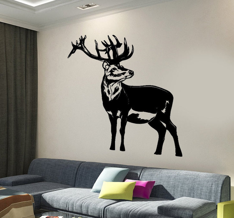 Wall Vinyl Decal Deer Animals Forest Hunting Hunters Home Interior Decor Unique Gift z4284