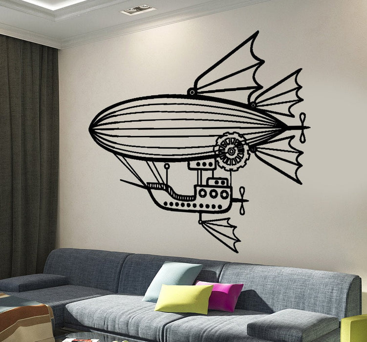 Wall Vinyl Decal Romantic Air Balloon Fairy Tale Romantic Living Room Decor Unique Gift z4287