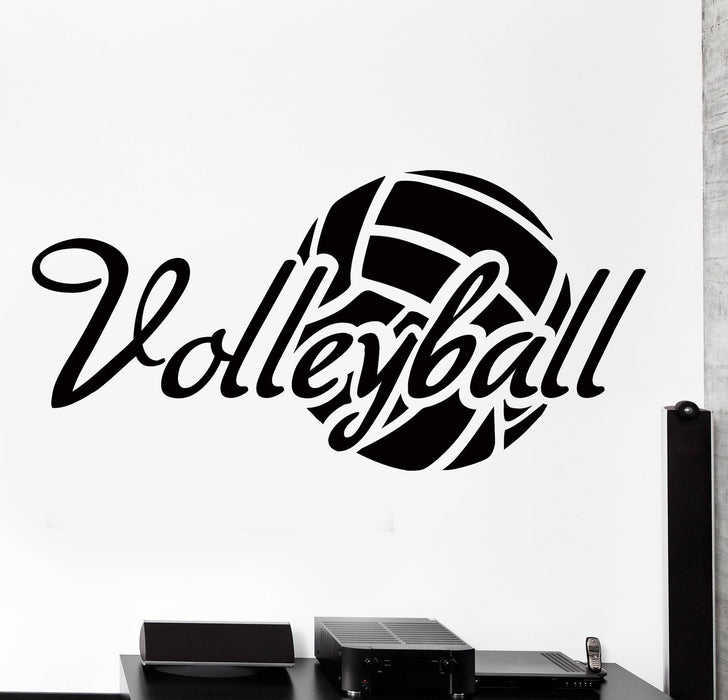 Wall Vinyl Decal Volleyball Motivation Quote Word Sport Home Decor Unique Gift z4329