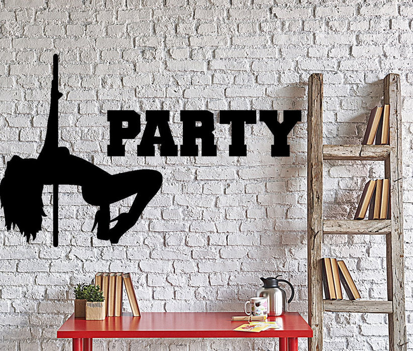 Autocollant mural en vinyle Danse Danse Go Go Hot Girl Striptease Intérieur de la maison Cadeau unique z4331