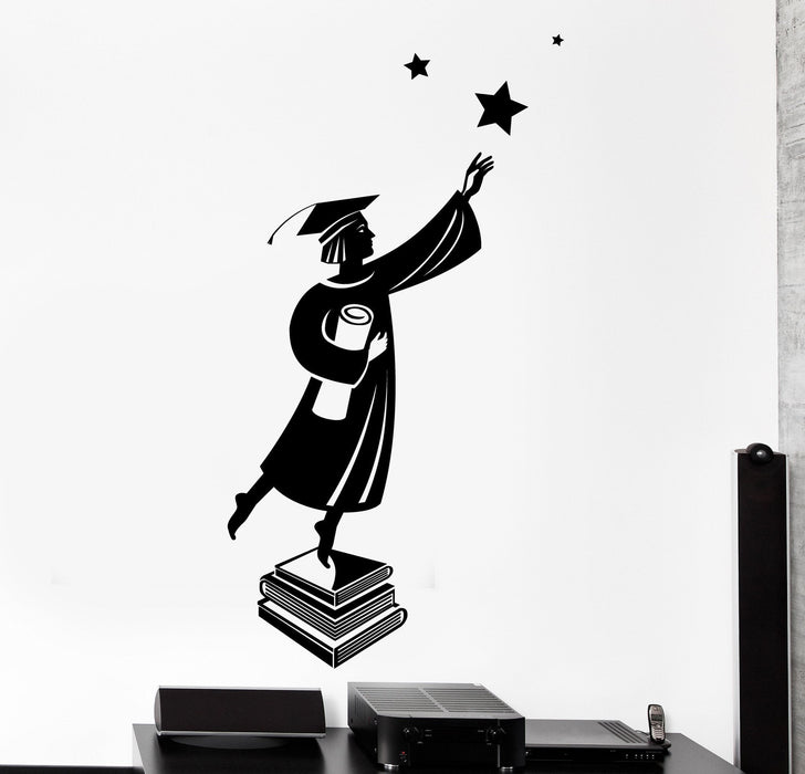 Wall Vinyl Decal Stundent University College Graduation Education Decor Unique Gift z4350