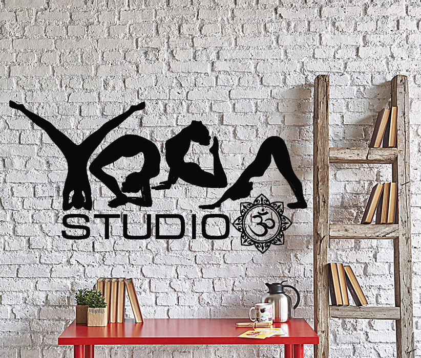 Wall Vinyl Decal Yoga Studio Words Quotes Sport Fitness Home Interior Decor Unique Gift z4357