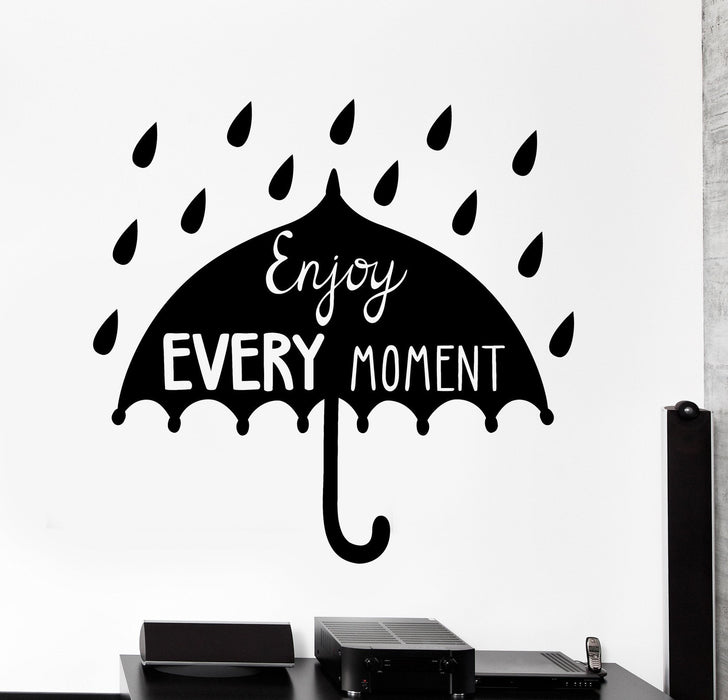 Wall Vinyl Decal Romantic Cool Rain Rainbow Autumn Home Interior Decor Unique Gift z4358