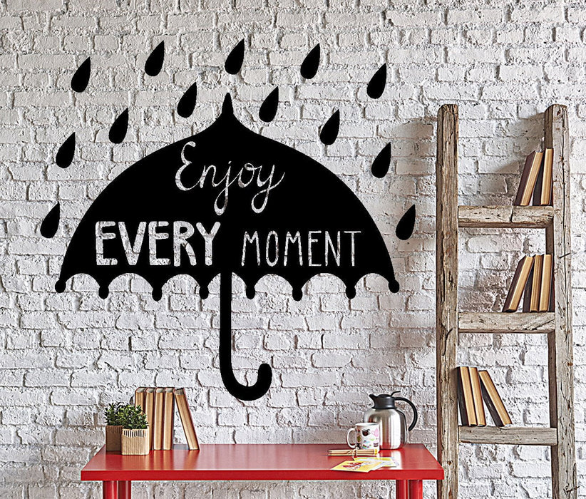 Wall Vinyl Decal Romantic Cool Rain Rainbow Autumn Home Interior Decor Unique Gift z4358