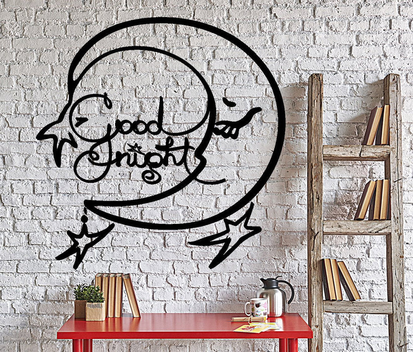 Wall Vinyl Decal Good Night Nursery Room Kids Children Home Interior Decor Unique Gift z4364