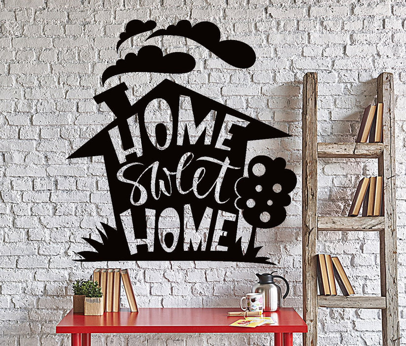 Autocollant mural en vinyle Home Sweet Home Salon Citation Mots Décoration d'intérieur Cadeau unique z4386