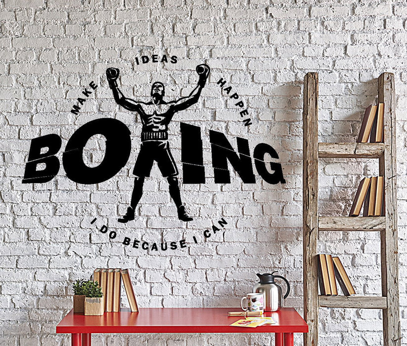 Наклейка на стену из винила Классические боксерские перчатки Боевые искусства Домашний интерьер Декор Уникальный подарок z4388