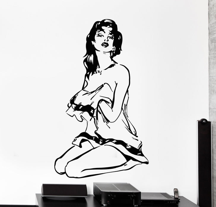 Autocollant mural en vinyle pour salon de beauté et de coiffure, fille sexy et chaude, grande décoration d'intérieur pour la maison, cadeau unique z4464