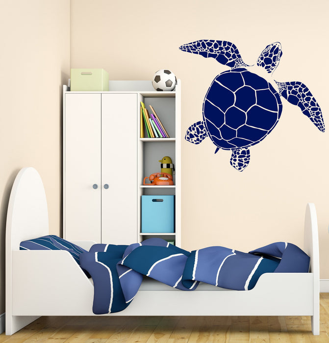 Large Wall Vinyl Decal Ocean Sea Turtle Home Kids Nautical Decor Unique Gift (z4543)