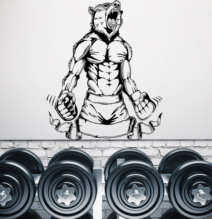 Wall Vinyl Decal MMA Fighter Martial Arts Sports Boys Room Unique Gift z4550
