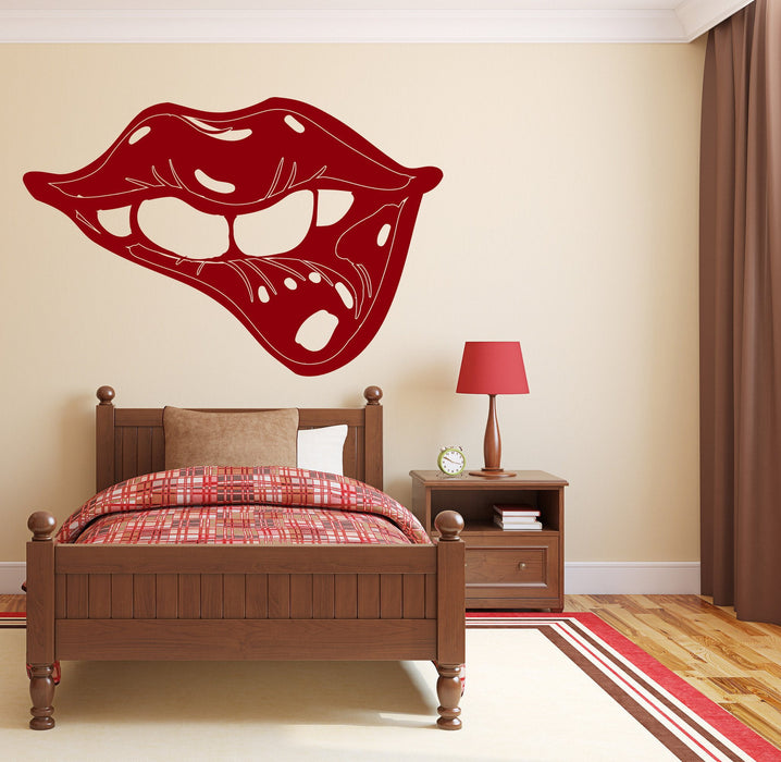 Large Wall Vinyl Decal Sexy Lips Decor For Bedroom and Ladies' room Unique Gift z4568