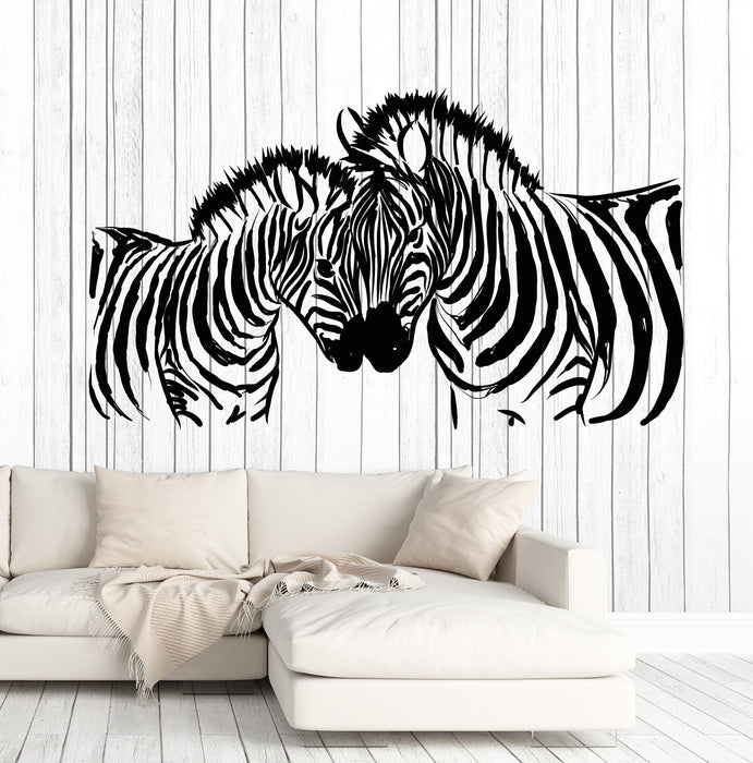 Large Wall Vinyl Decal African Wild Animals Zebra Home Interior Decor Unique Gift z4606