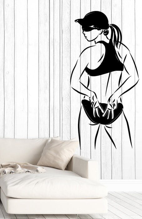 Vinyl Decal Wall Sticker Volleyball Girl Word Sport Mural Unique Gift (z4612)