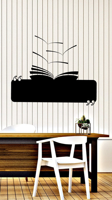 Wall Vinyl Decal Book Reading Room Library Decor Unique Gift z4644