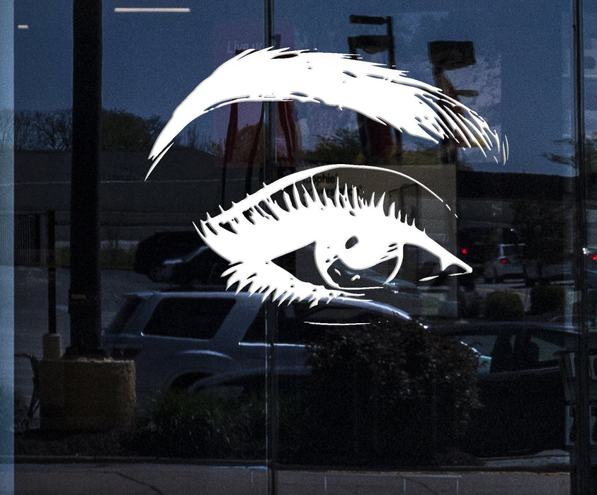 Window Mural and  Wall Vinyl Decal Eyelashes Eye Makeup Home Interior Decor Unique Gift z4684