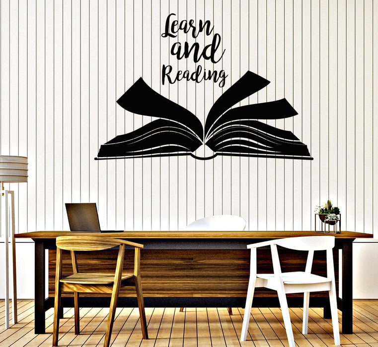Wall Vinyl Decal Words of Edification Learn and Reading School Library  Decor Unique Gift z4688