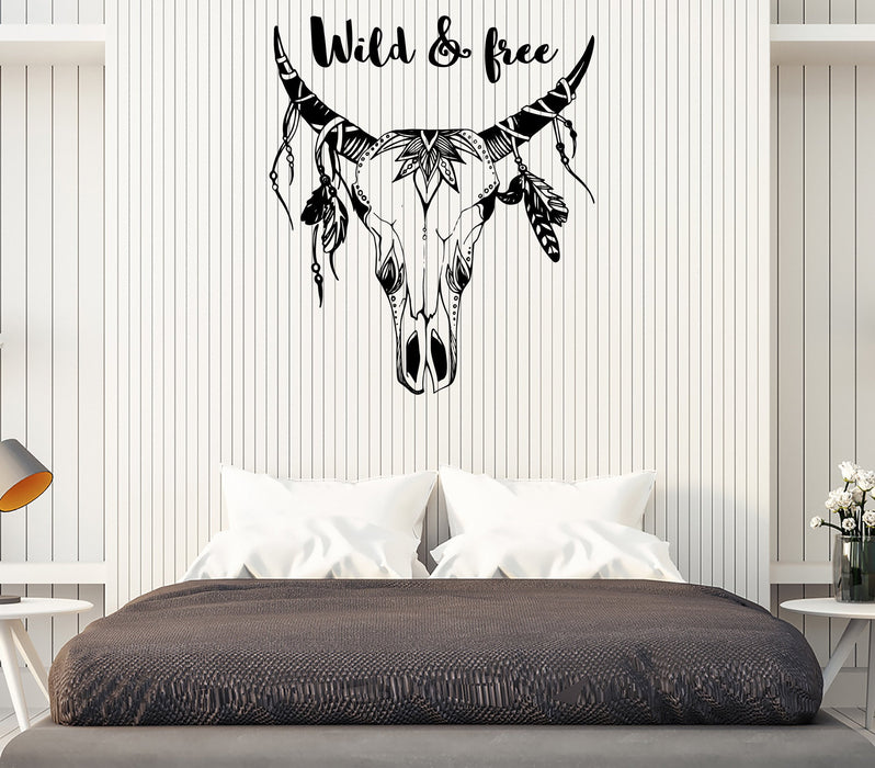 Wall Stickers Vinyl Decal Decorative Style Bohon Skull Animal Home Decor Unique Gift z4695