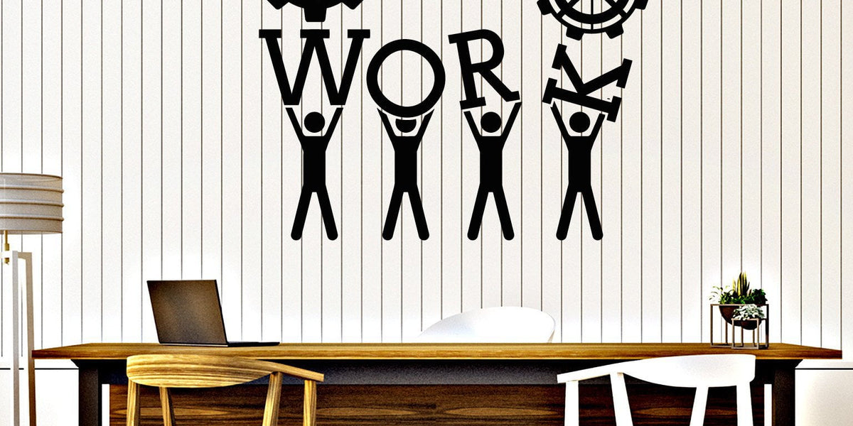 Workdesk Decals Wall Vinyl Decal Team Business Work Teamwork Office Interior Unique Gi ...