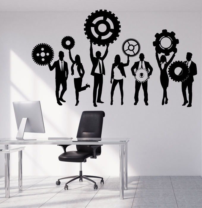 Workdesk Decals Wall Vinyl Decal Team Business Work Teamwork Office Interior Decor Uni ...