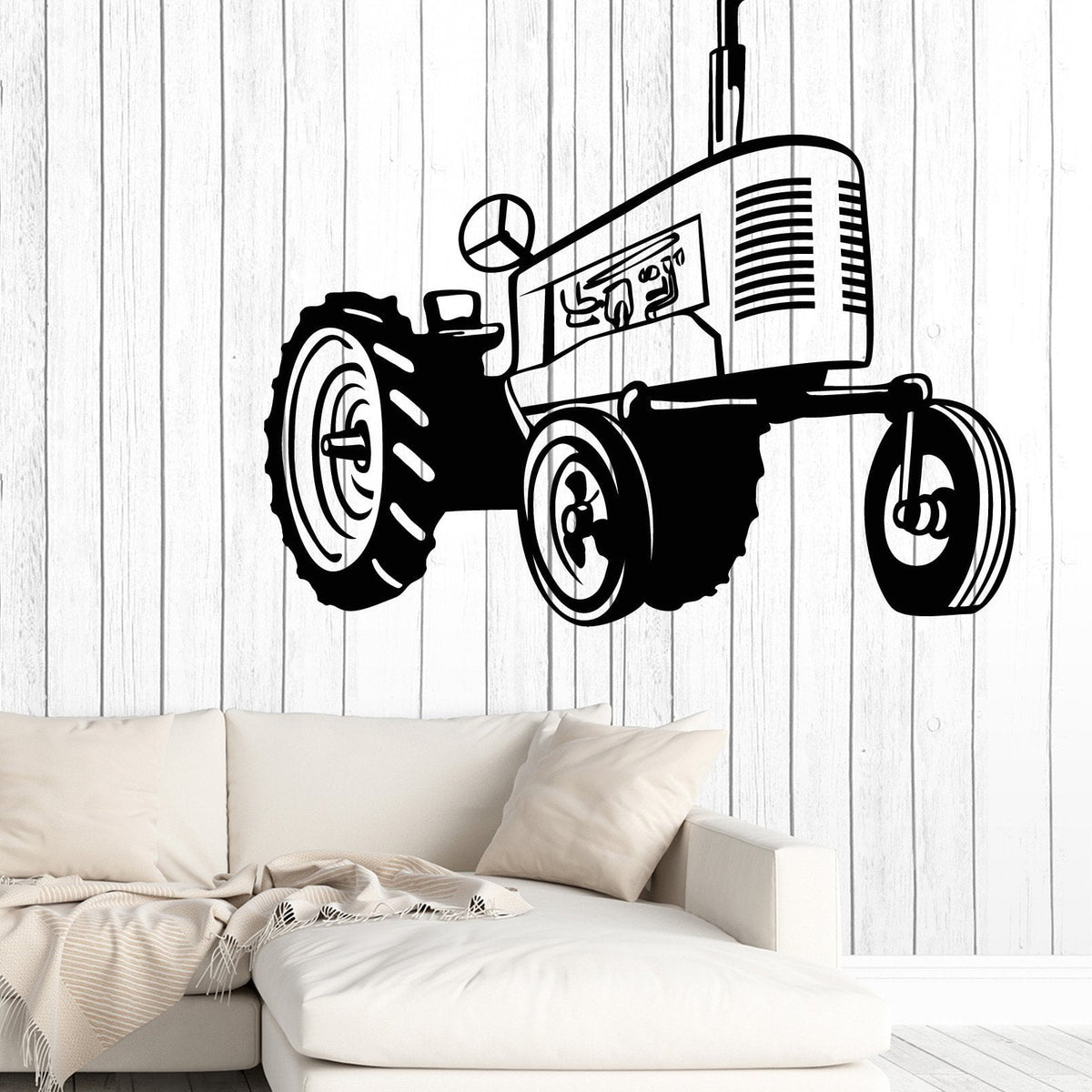 Wall Decal Tractor Machine Farm Work Building Home Interior Decor Uniq ...